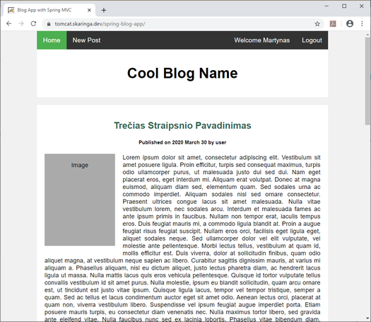 Blogging platform on Spring Boot